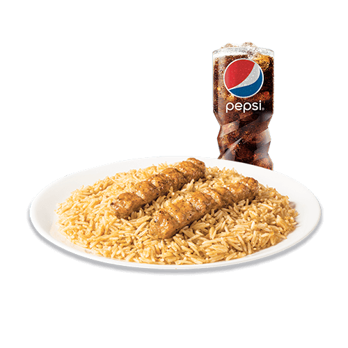 أرز الكباب مع بيبسي